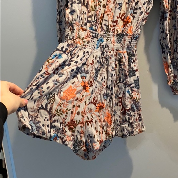 Free People Open-Shoulder Romper with Open Back - Picture 4 of 7